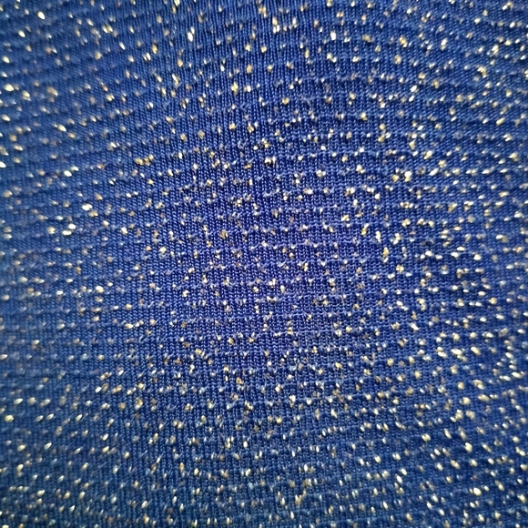 B Darlin Shimmer Deep V Neck Mini Dress Blue Size Small - Picture 9 of 9